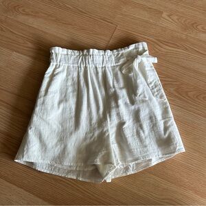 Idem Ditto White Tie Pull on Casual Shorts Small